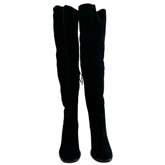 NWOT Kelsi Dagger Brooklyn Logan Black Suede Over The Knee Boots Size 6.5 - Picture 5 of 16